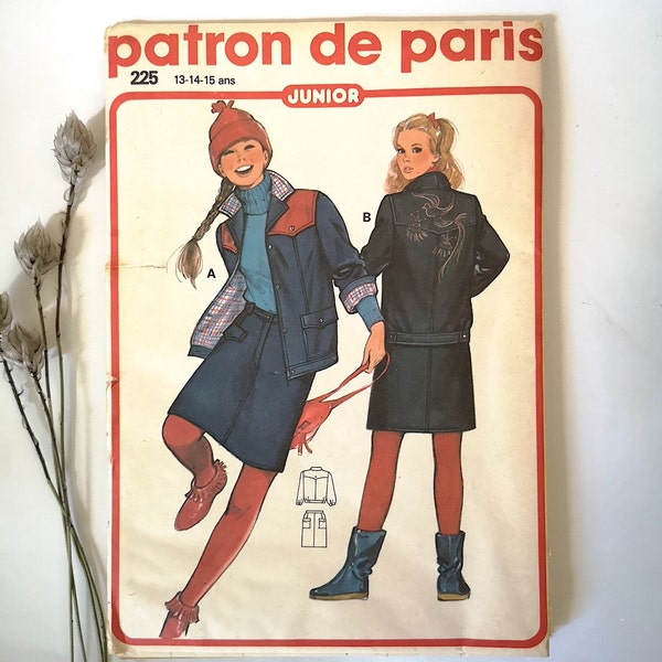 Patron De Couture Ancien - Ensemble Femme Patron De Paris - Tailles 38, 40, 42 - Occasion