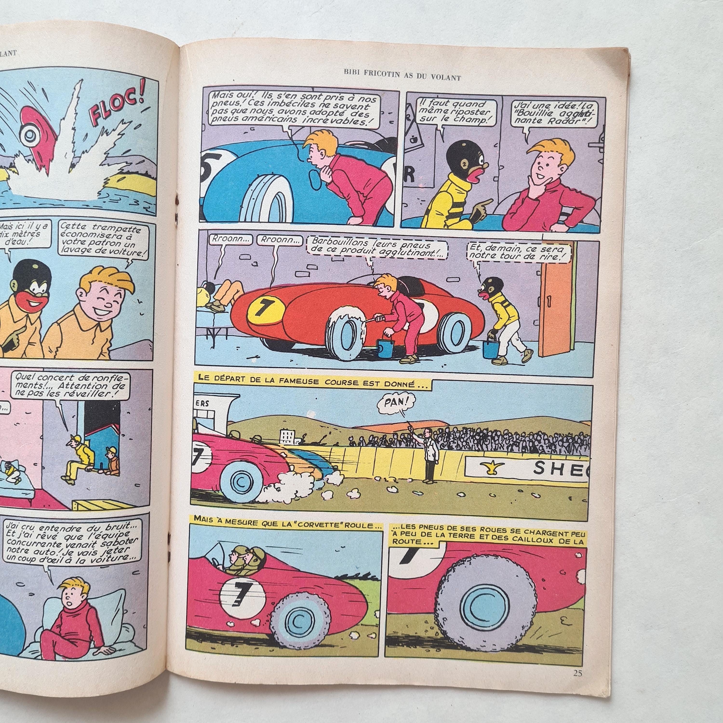 Vintage Bibi Fricotin Comics/as Du Volant/joyeuse Youth Album