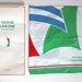 Foulard Vintage Lancôme En Soie 100% - Multicolore Géométrique - Fait Main En France