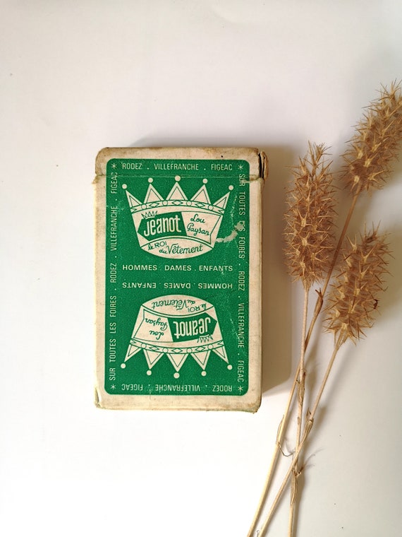 Ancien Paquet de 54 Cartes à Jouer ADIDAS glacées lavables - ARGUS FOOT