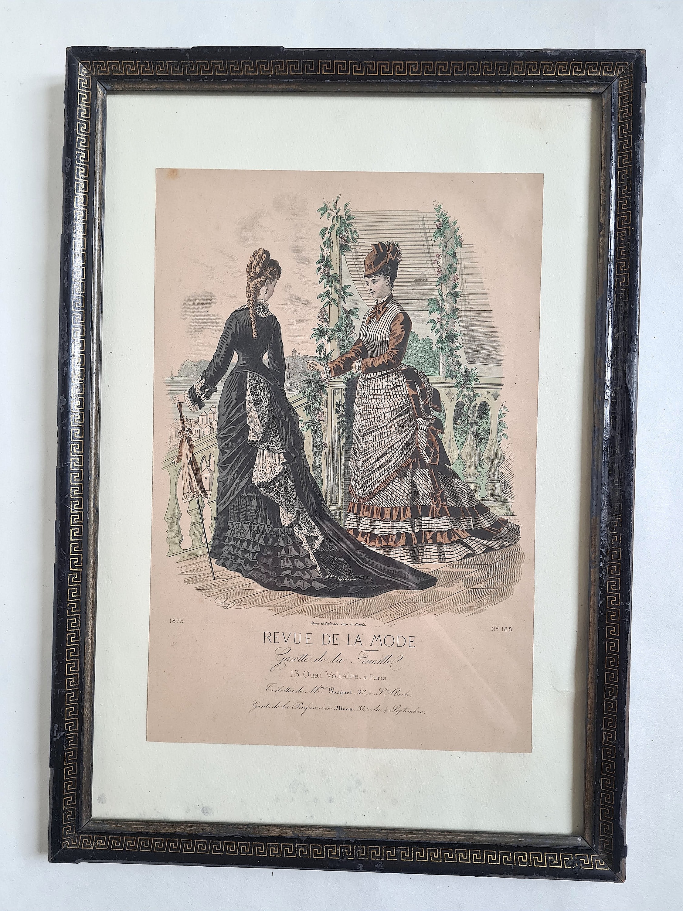 Vintage Revue De La Mode/gazette De La Famille 188/toilet Pasquet