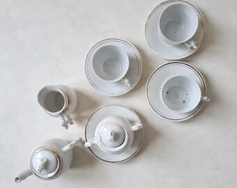 Dinette en porcelaine, jouet d'enfant fin XIX ème début XX ème siècle