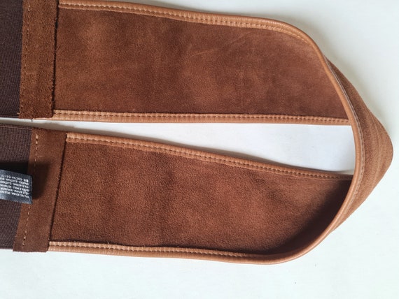 Vintage belt Massimo Dutti nubuck leather luxury … - image 7