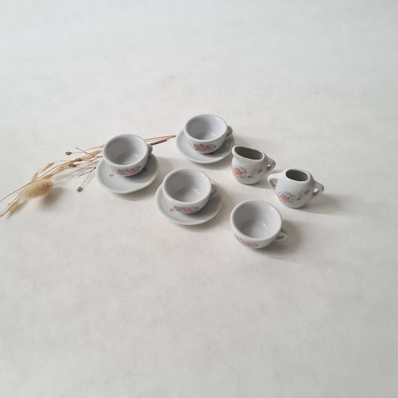 Service à Café ancien pour dinette ou poupée en porcelaine Livraison
