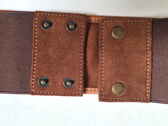 Vintage belt Massimo Dutti nubuck leather luxury … - image 2