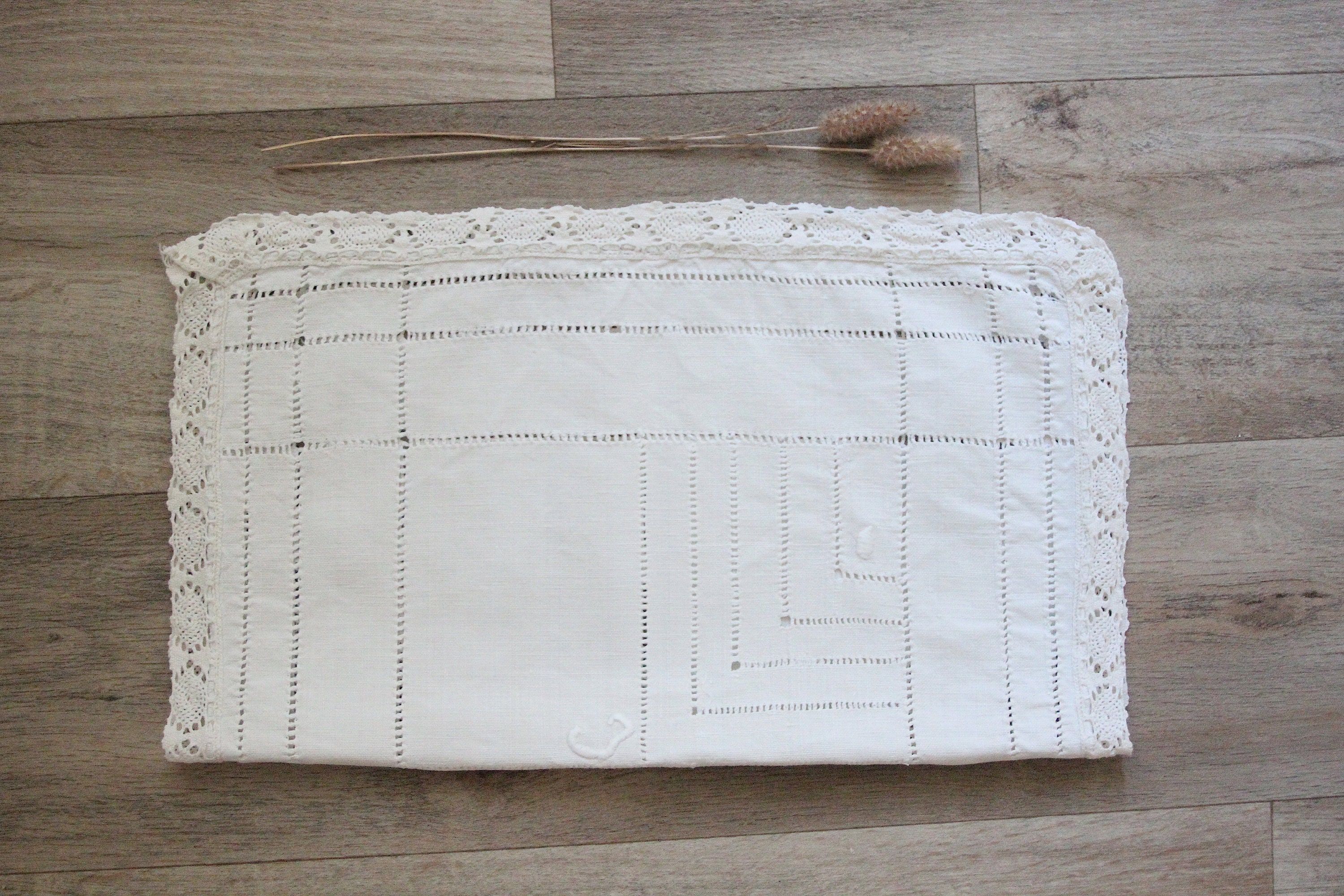 White handmade cotton doily crochet lace house decor home decoration embroidered tablecloth work needles bride wedding flea market