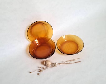 Vintage Duralex vidrio naranja platos ramekins/platos vajilla servicio de  cocina/estilo retro 60s-70s francés