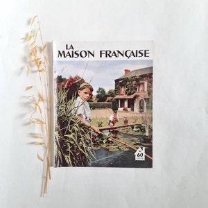 Vintage magazine review/newspaper press/La Maison Française/France number 60 August 1952/decoration furniture design/50s collection French