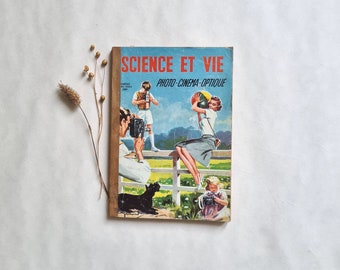 Vintage Science et Vie Magazin, Zeitschrift, Zeitung/Sonderausgabe 1952, 50er Jahre/optisches Kino, Foto/Spezialeffekte, technischer Mikrofilm