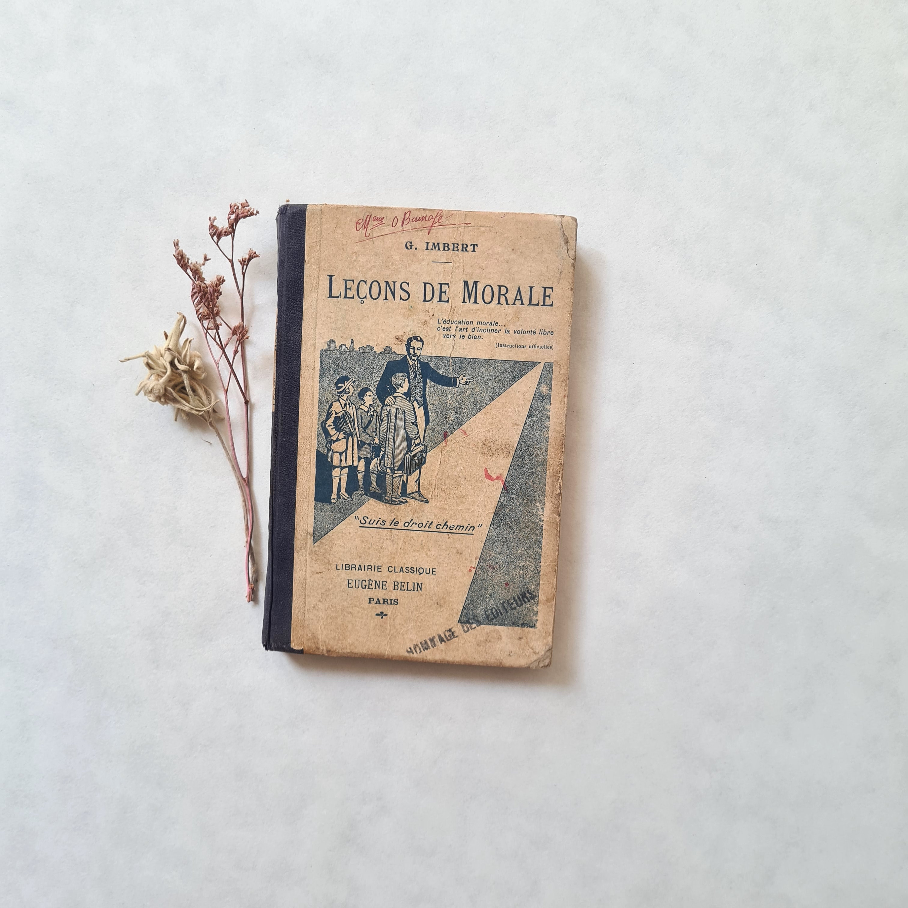 ヴィンテージ本「Leçons De Morale」アンベール/エディション・ベリン