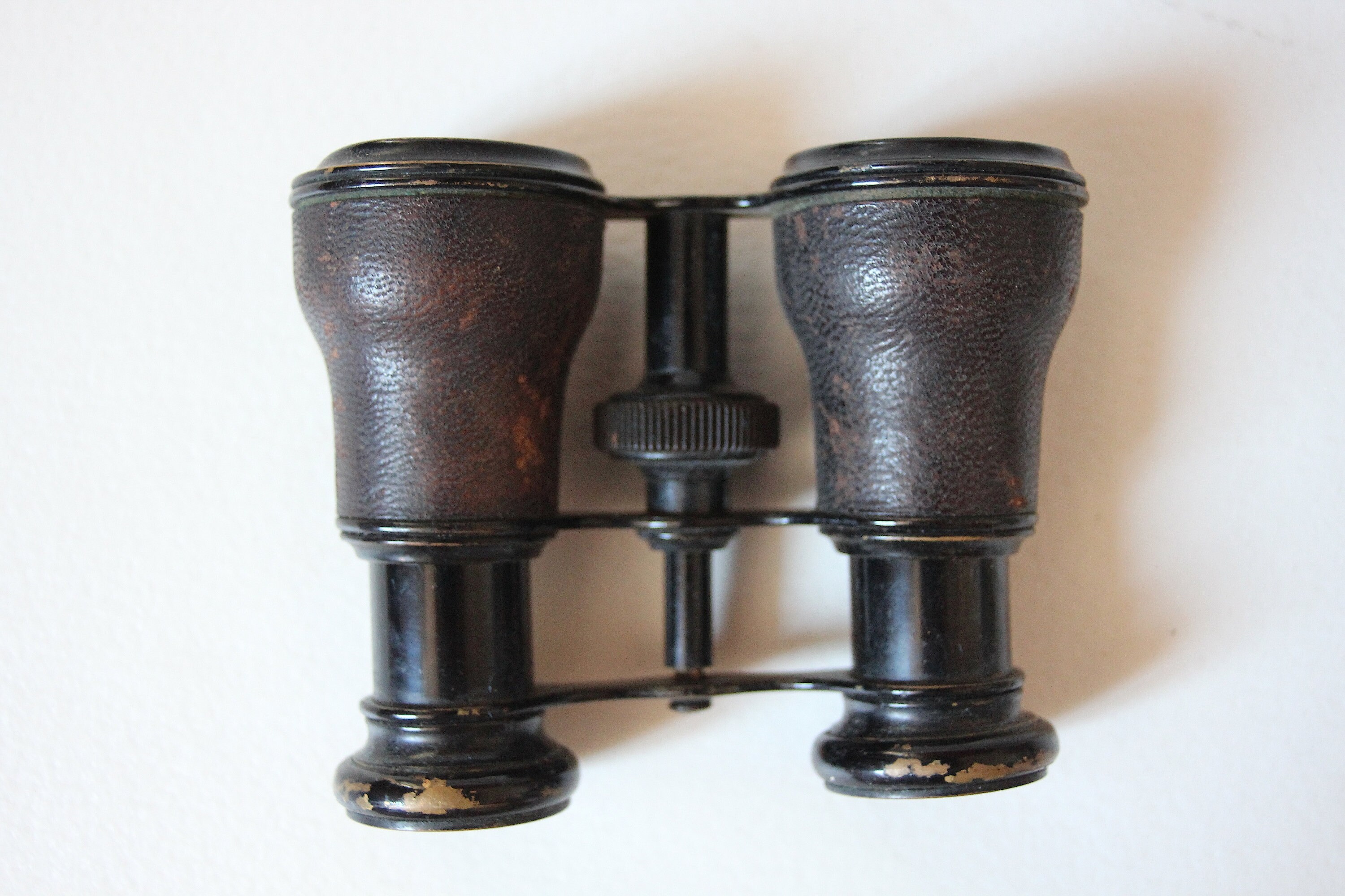 Ancienne Paire De Jumelles En Cuir Lemaire - Pour Théâtre, Opéra, Courses - 8x