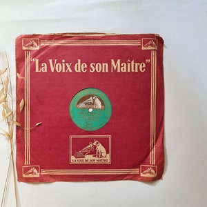 Vintage vinyl record Angelica Serenade Fandanco 78 rpm La Voix De Son Maître movie music orchestra Luis Mariano France original sound track