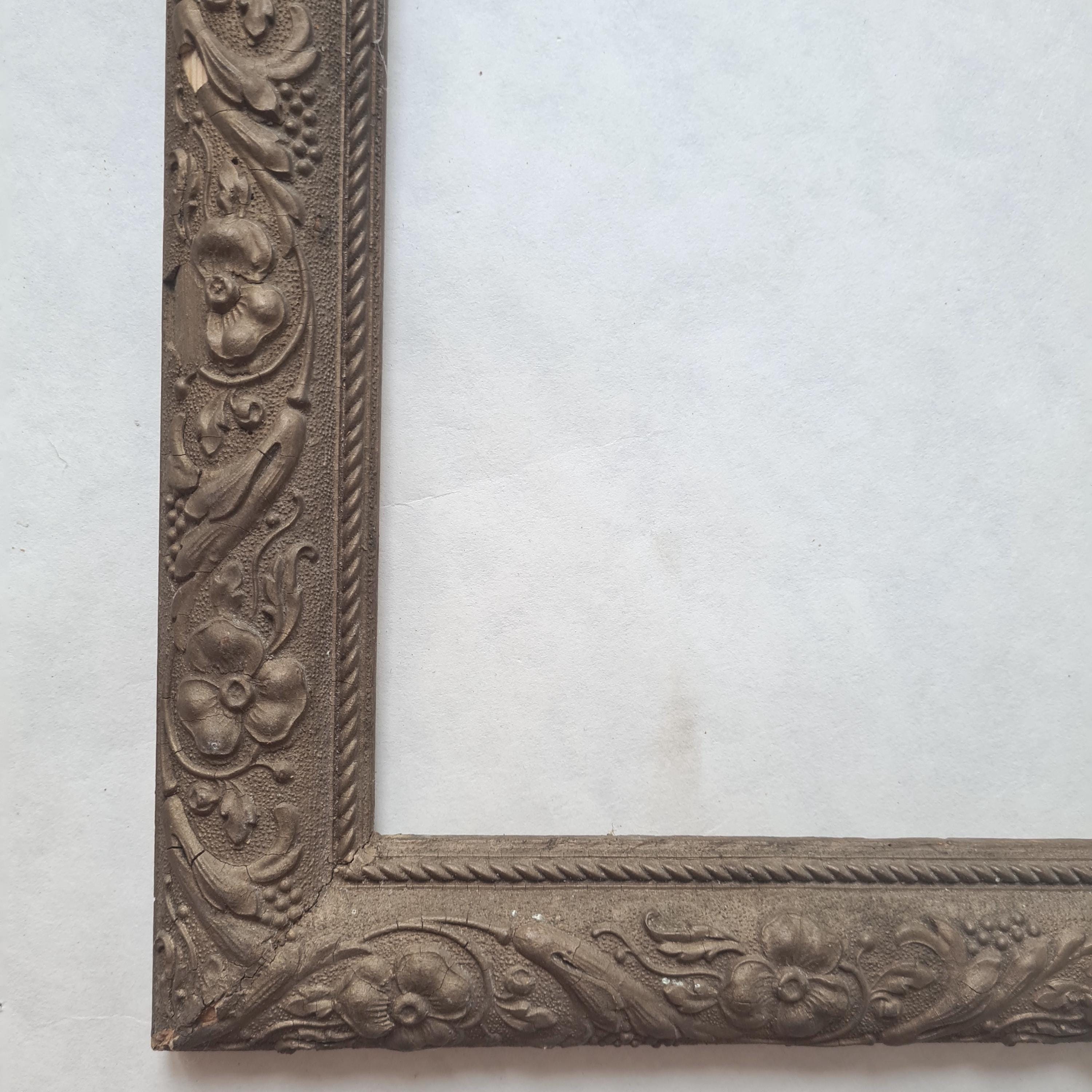 Vintage Carved Wood Frame/canvas Picture Frame/antique Wall