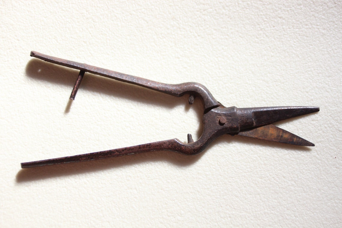Vintage Gardening Tool Art Flea Pruner Harvesting Metal Etsy