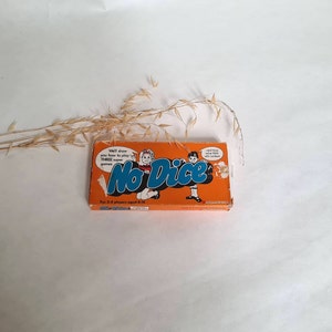 Vintage jeu jouet dé/ancien boite notices cartes/3 en 1 No Dice/jouer enfant anglais nombres/collection 2 à 3 joueurs/à partir de 4 ans