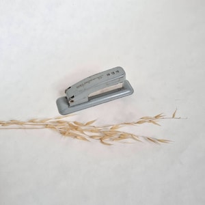 Vintage stapler Swingline metal tool office supply staple stationery school student document paper office accessory France old 50s 60s