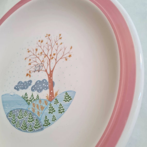 ビンテージ　稀少品　絵皿　フクロウ　大皿　プレート　飾り皿 ビンテージ 稀少品 絵皿 フクロウ 大皿 プレート 飾り皿 【公式通販】