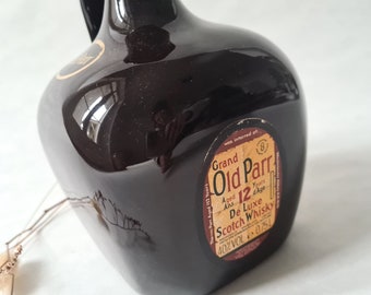 Vintage Grand Old Parr De Luxe Scotch Whiskey/jar Bottle Jug
