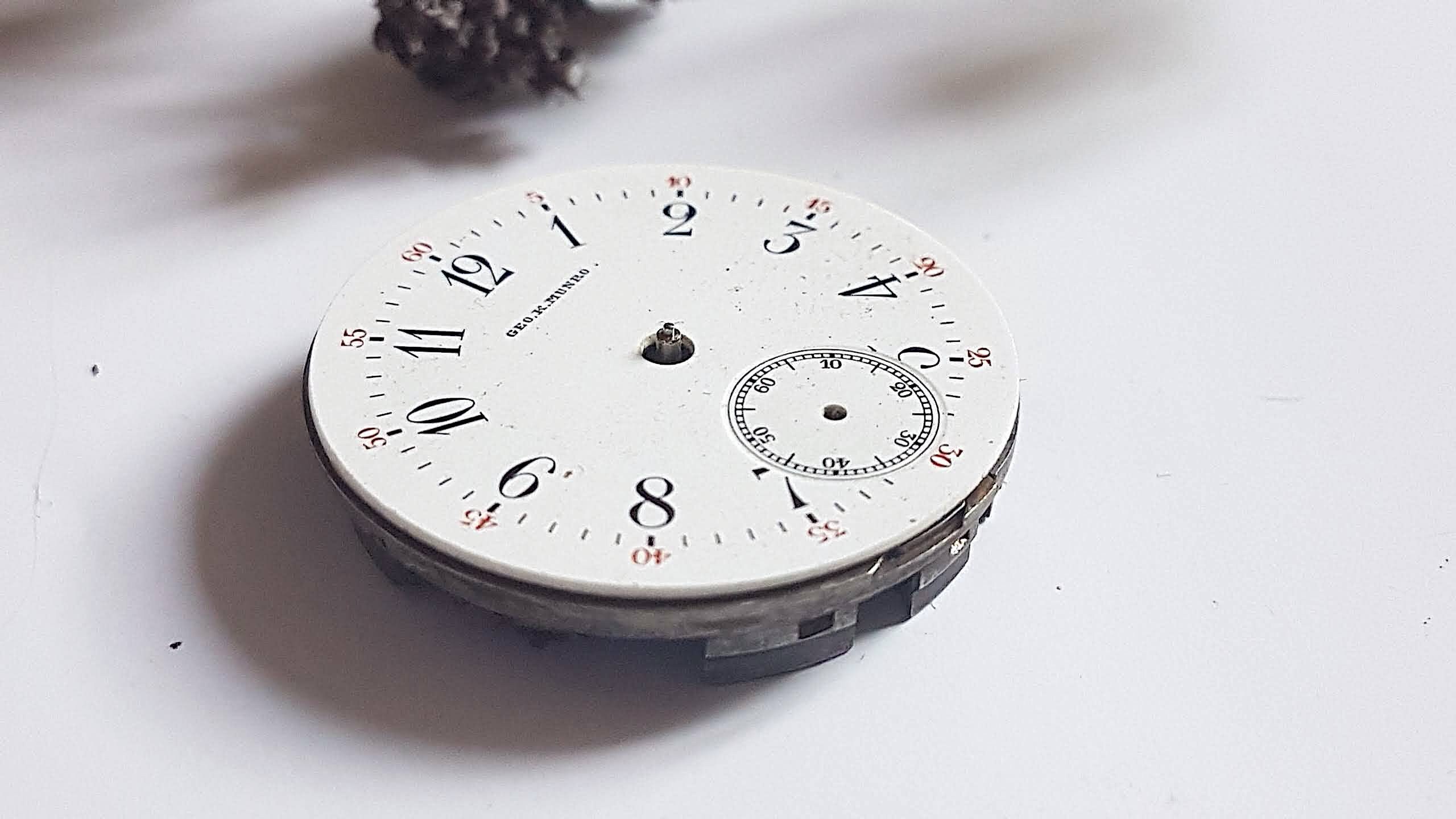 Cadran Ancien Pour Montre De Gousset - Pièce D'horlogerie Vintage - Occasion