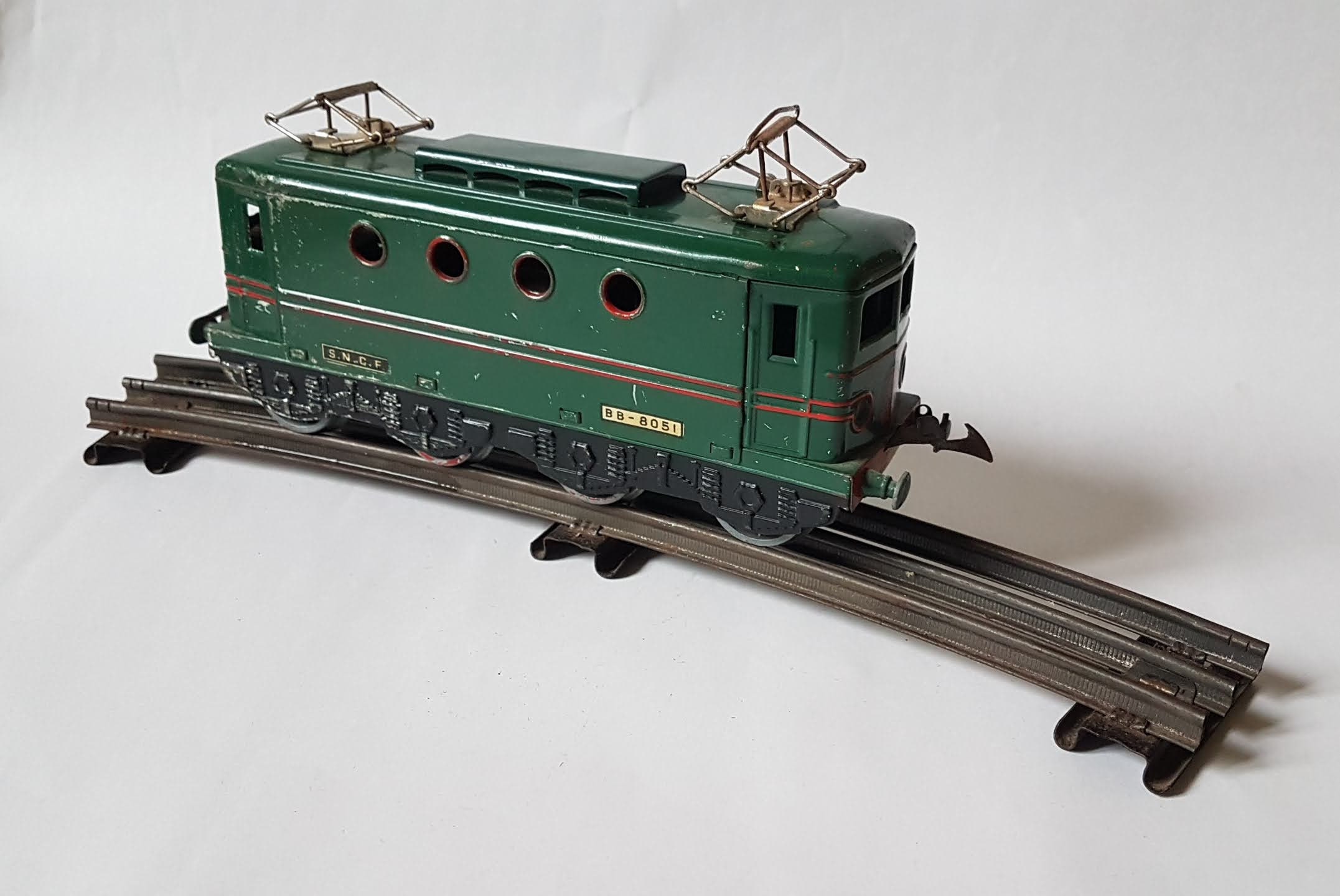 Train électrique Hornby Meccano BB 8051 SNCF - Loco + Wagons + Circuit - Tôle - France