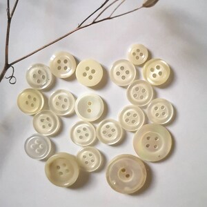 Lot de 10 boutons écaille kaki à coudre dans Mercerie