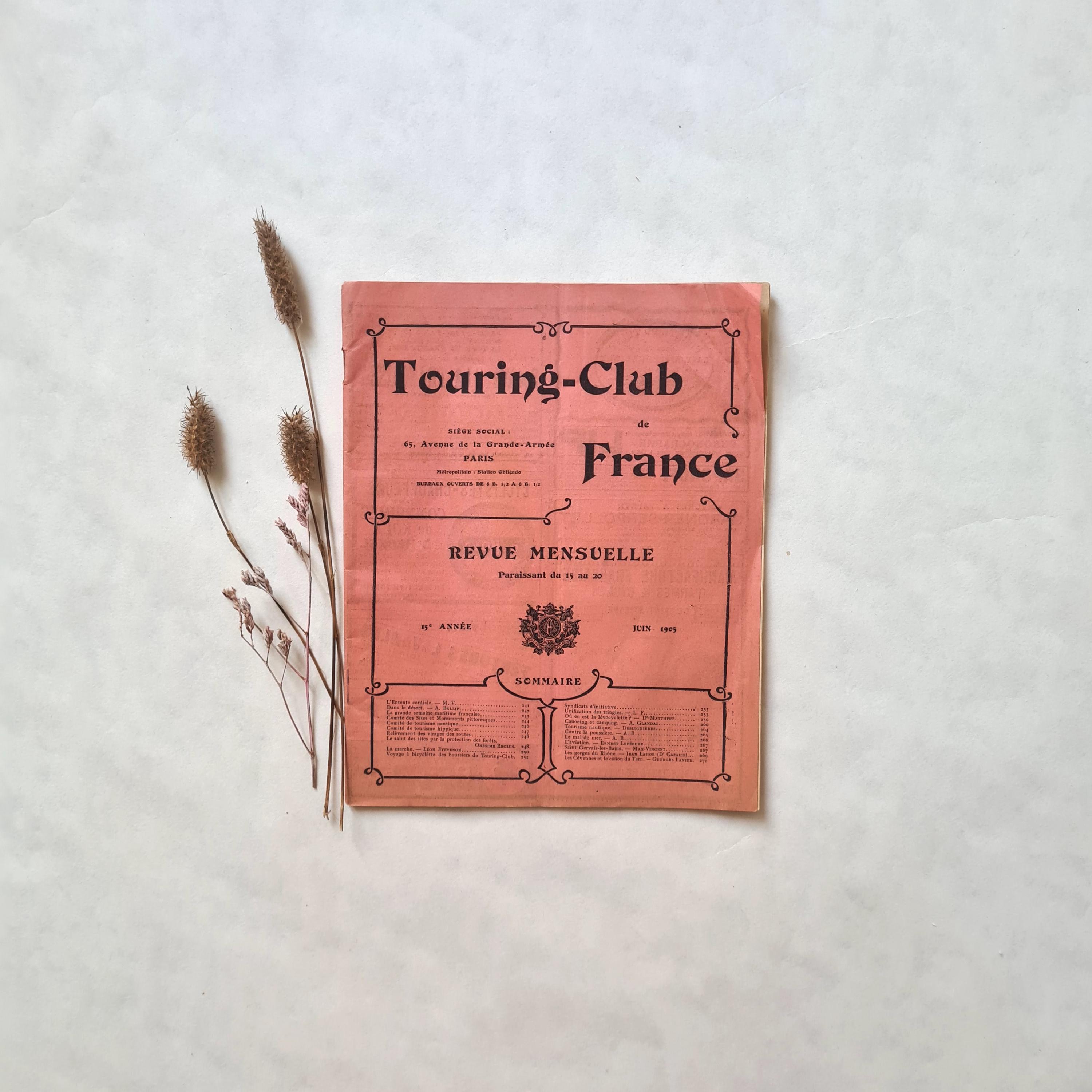 Vintage Touring Club de France Magazin/Monatsbroschüre/Juni 1905/Tourismus Reise Aufenthalt/Mitgliederausschuss Büro/Pressesammlung