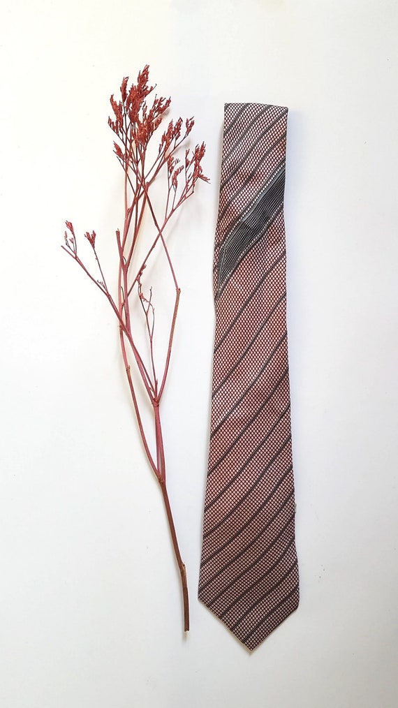 Vintage silk tie suit fashion Jacques Esterel Fran