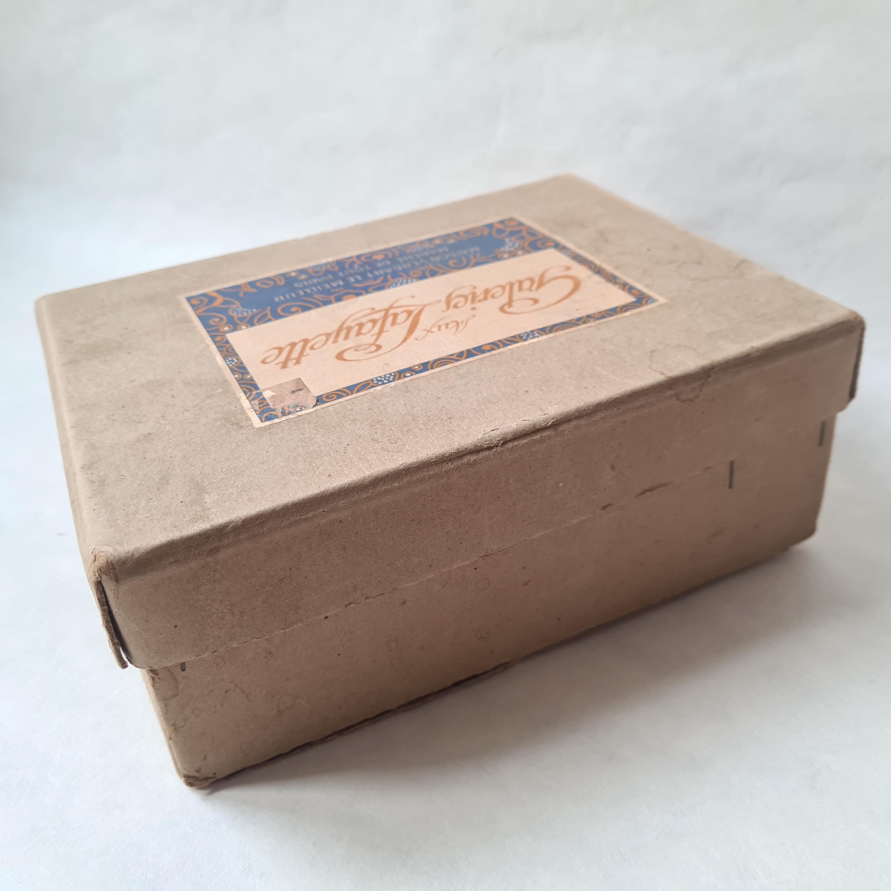 Vintage Galeries Lafayette Paris Box/rigid Cardboard/parisian 