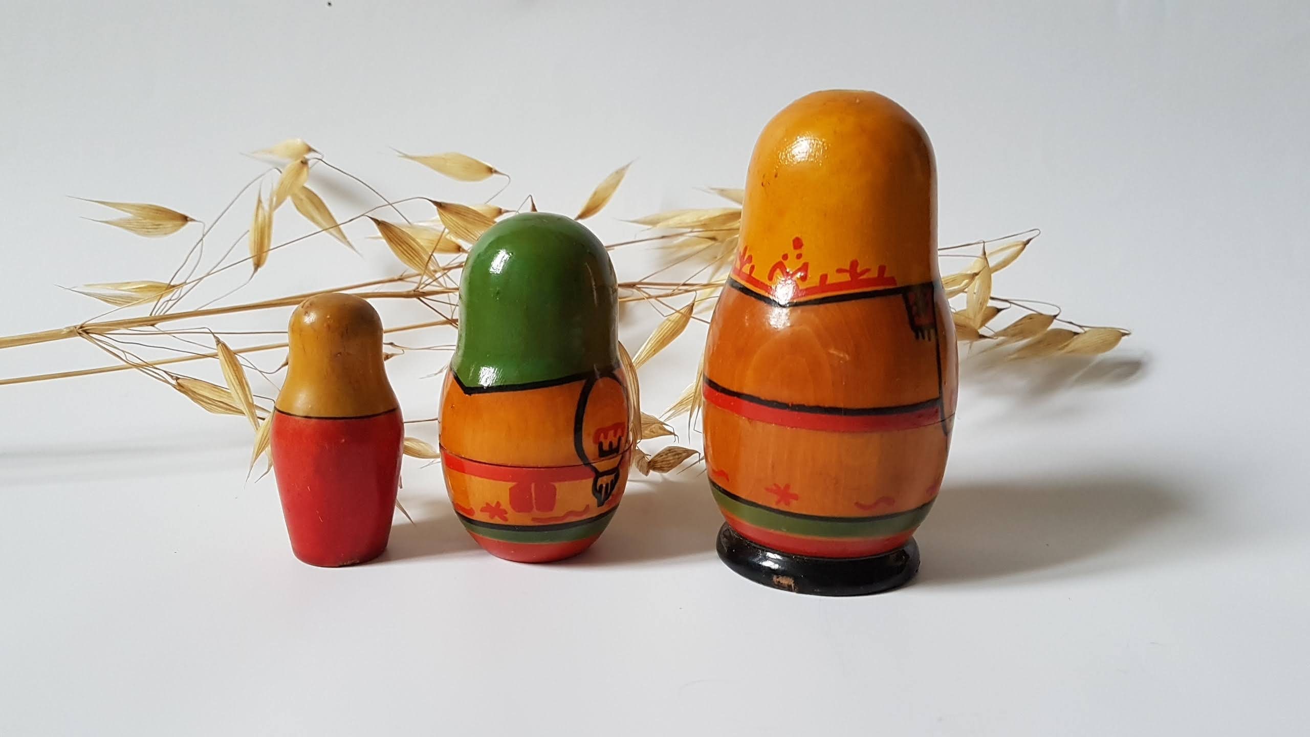 Poupées Gigognes Russes Matryoshka – Tournesol, 7 Pièces, Bois Peint Main, 16 Cm Max