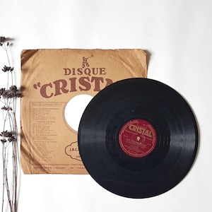 Vintage Vinyl-Schallplattenmusik/Cristal France/Operetta Mazzanti Les saltimbanques/Sinfonieorchester/Tomasi/Militärmarsch/Alter Walzer