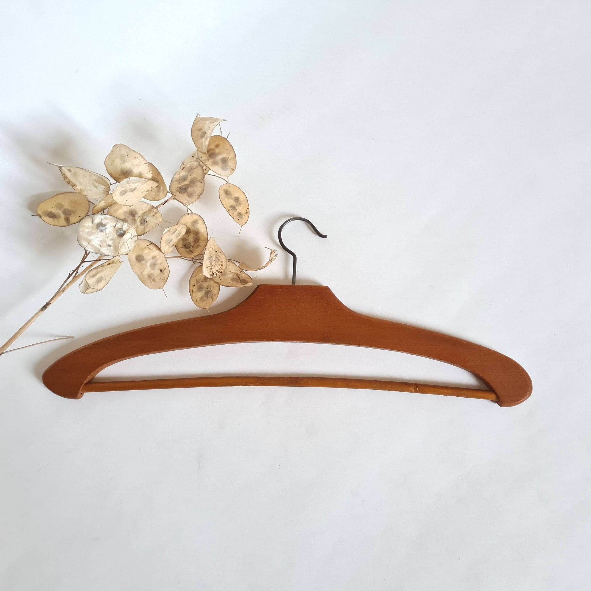 Vintage Solid Wood Hanger Old Storage Garment Wardrobe Bedroom Craft ...