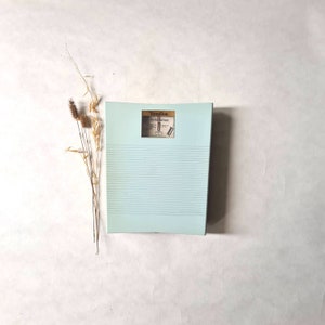 Vintage scales Terraillon/mechanical scale/with needle/France French/design retro style 60-70s/pastel blue green/small bathroom appliances