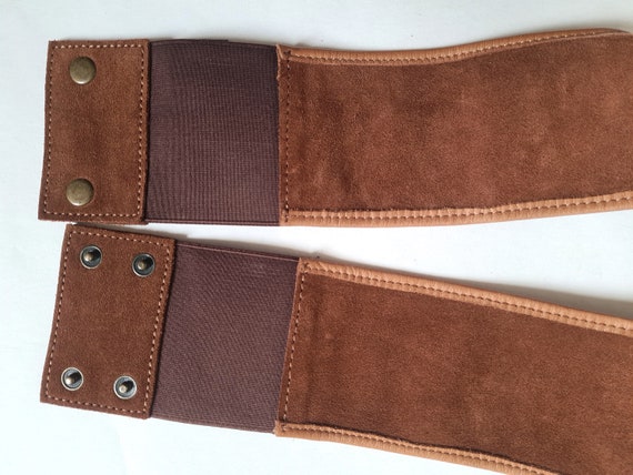 Vintage belt Massimo Dutti nubuck leather luxury … - image 6