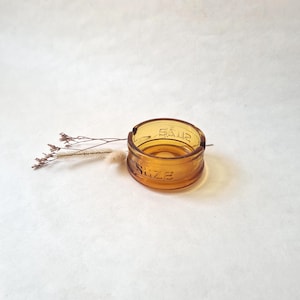 Vintage ashtray/Suze advertising advertising/molded glass/transparent orange/bar brasserie/France French/retro 60s-70s/aperitif zinc