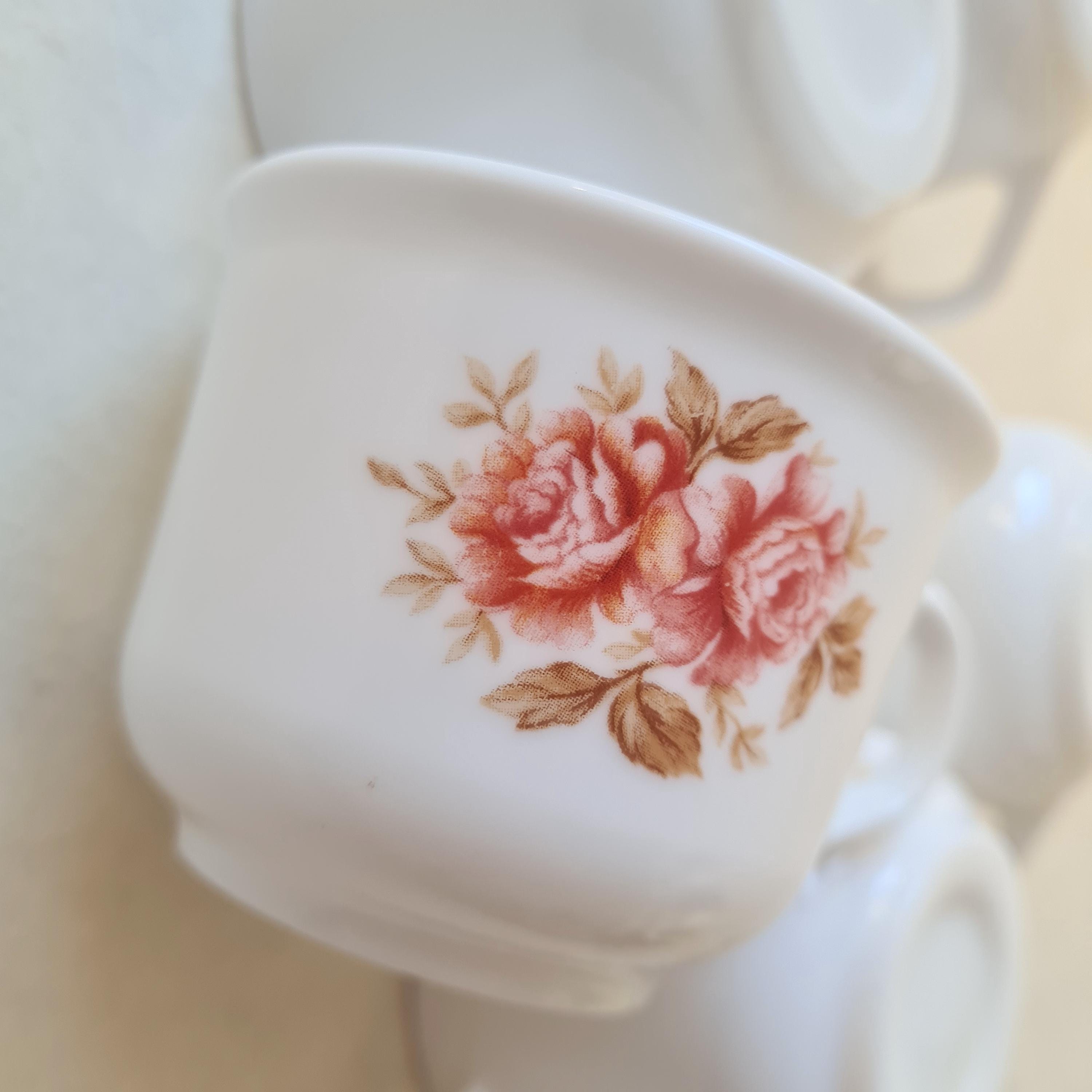 Tasses arcopal soleil,vintage Blanc/Orange