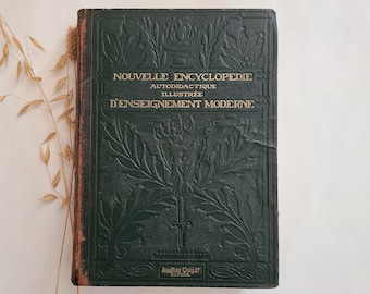 Vintage Nouvelle Encyclopédie Autodidactique illustrée d'enseignement Moderne 1922 tome III édition A. Quillet France littérature française