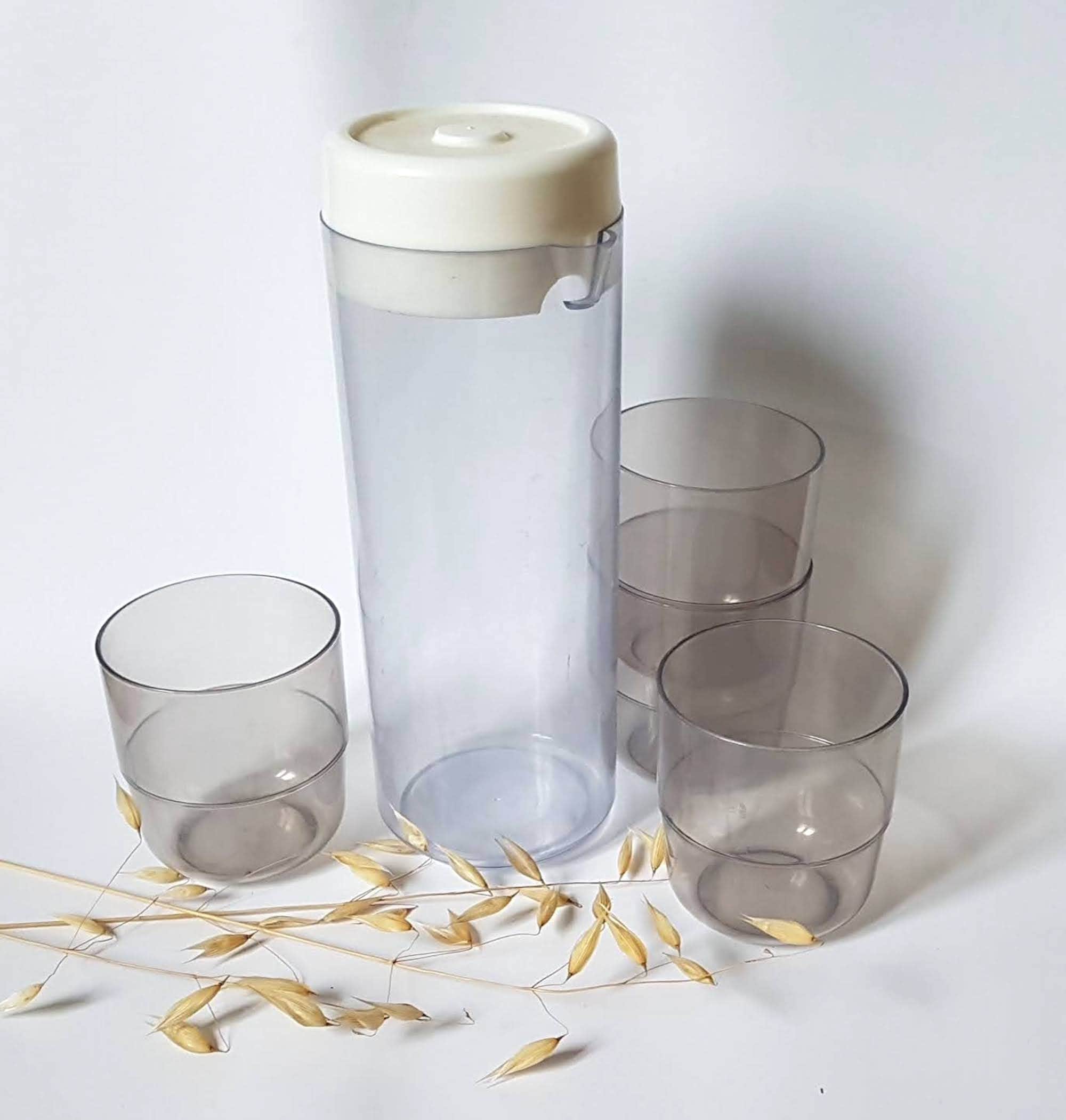 Verres en Plastique Incassables - 230 ml (Lot de 4) Orange - Maison
