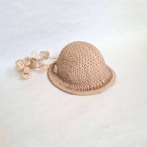 4x chapeaux de paille chinois - chapeau chinois avec mentonnière -  accessoire