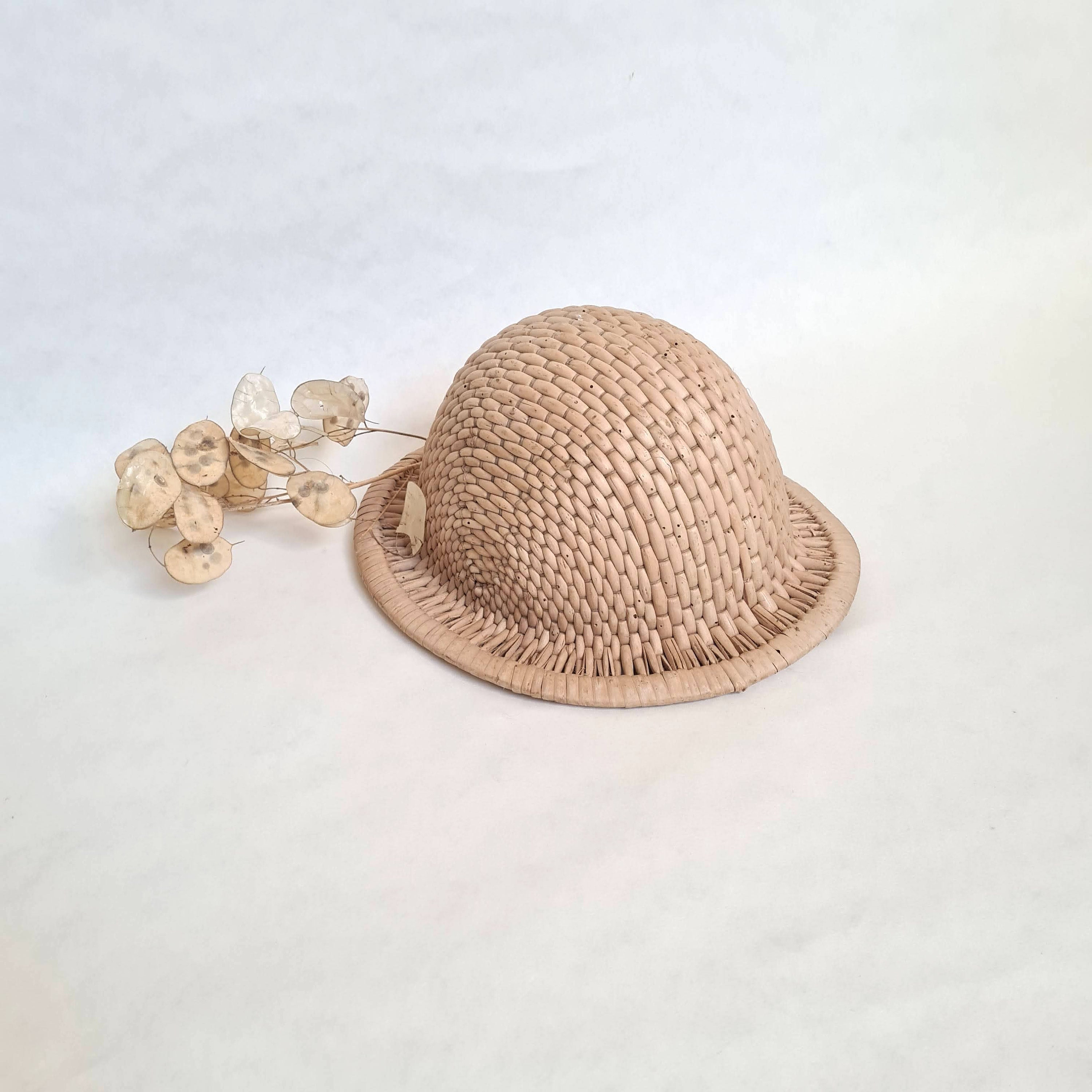 Vintage / Antique Hand Painted Indonesian Farmer Rattan Hat Asian Farmer Hat - Etsy main image 4