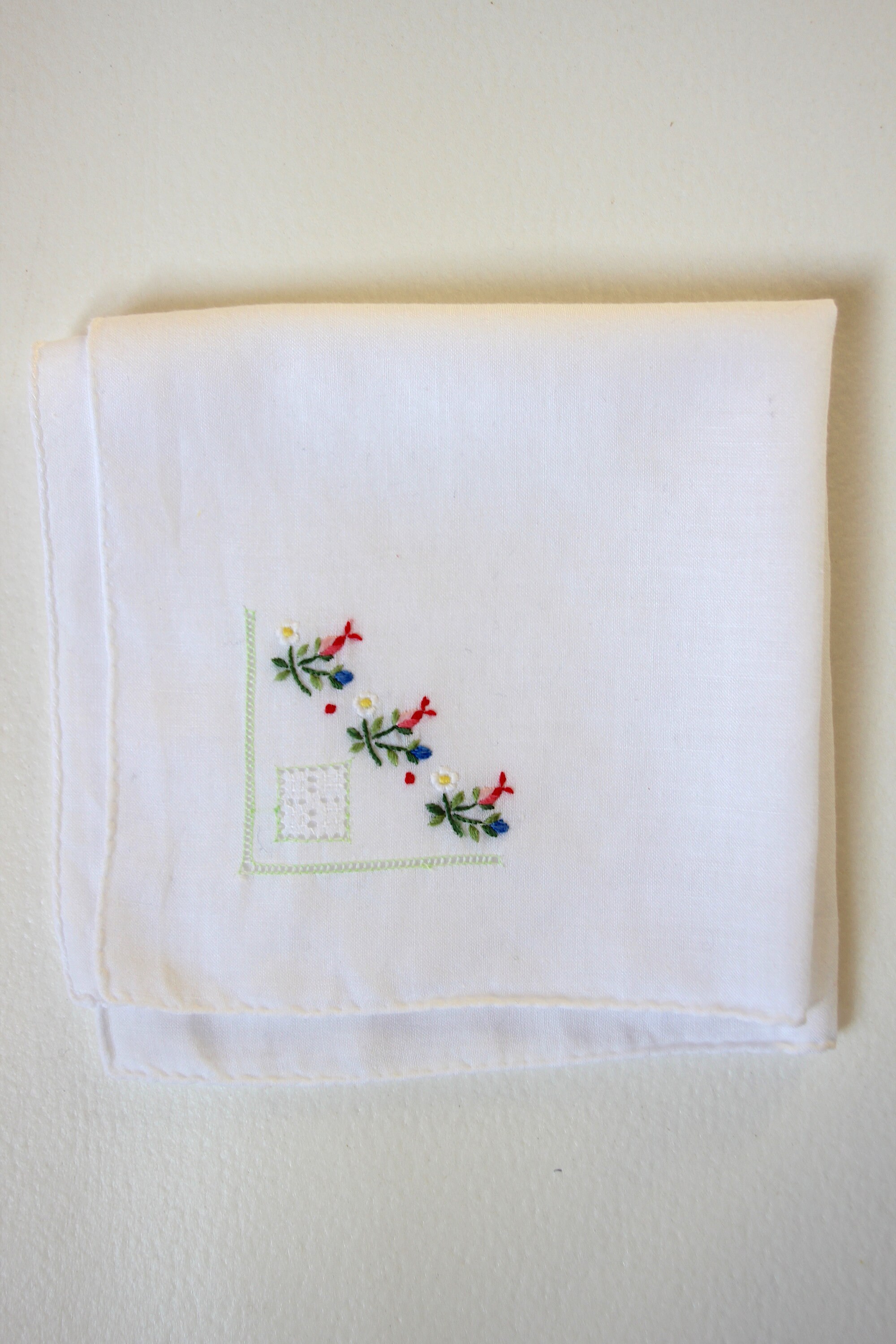 小物 1900s Hand Embroidery Handkerchief Vintage Embroidered Handkerchiefs - Etsy
