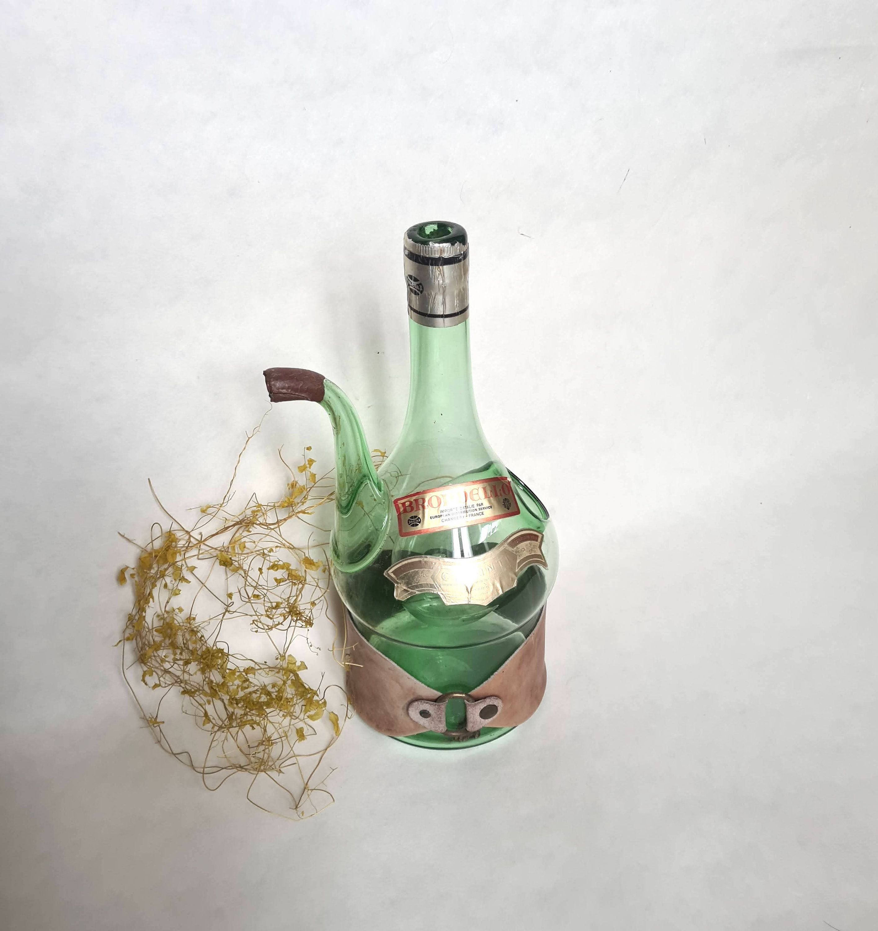 MOROZOFF ブルーミントグリーン ガラスボトル