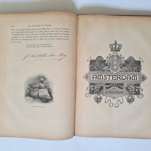 Vintage book Les Capitales Du monde/new edition/Librairie Hachette et Cie France/illustrated illustrations/1905 old history world