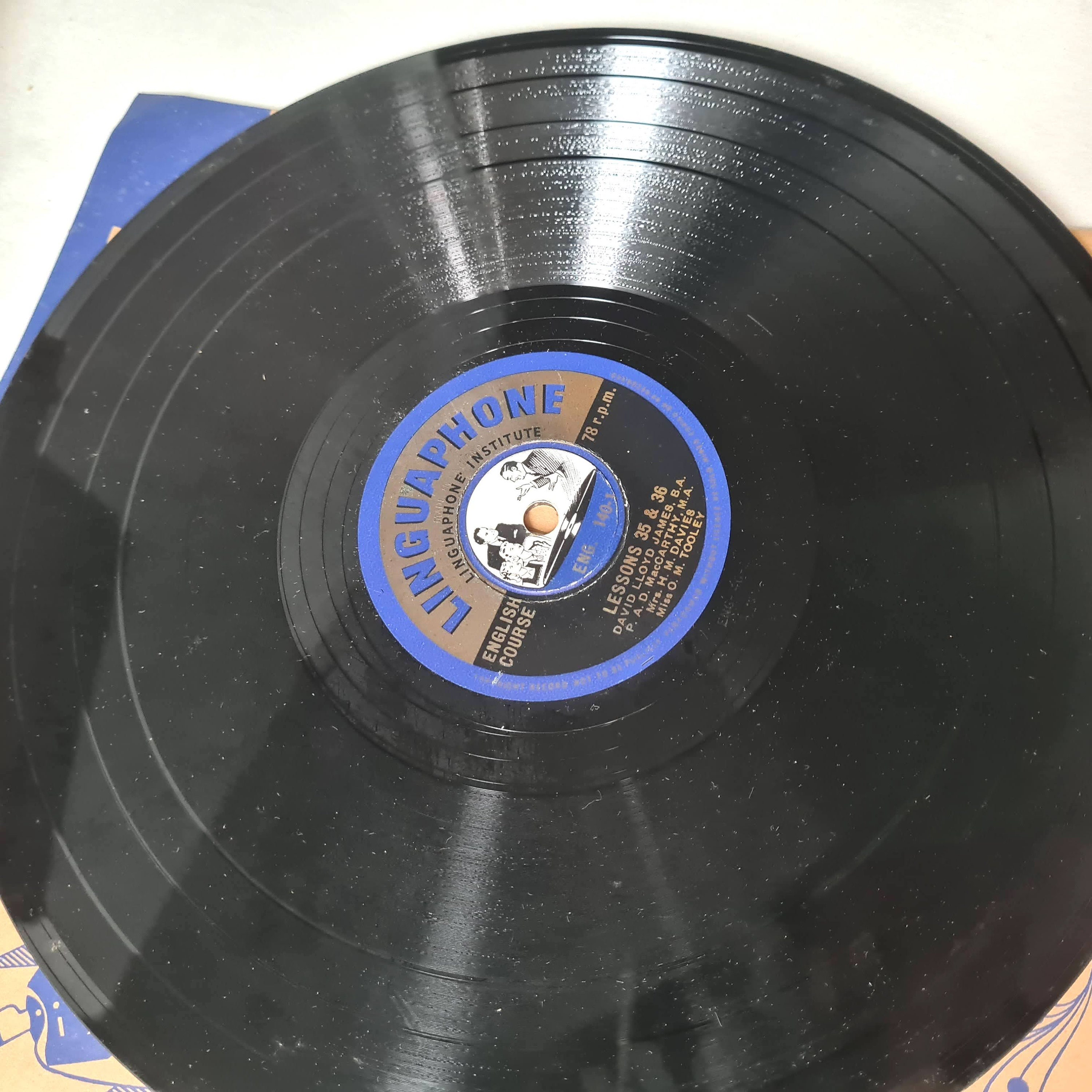 Vintage Languaphone Institut/box Case/set Lesson Course/learning