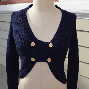 Navy blue woman&#39;s sweater