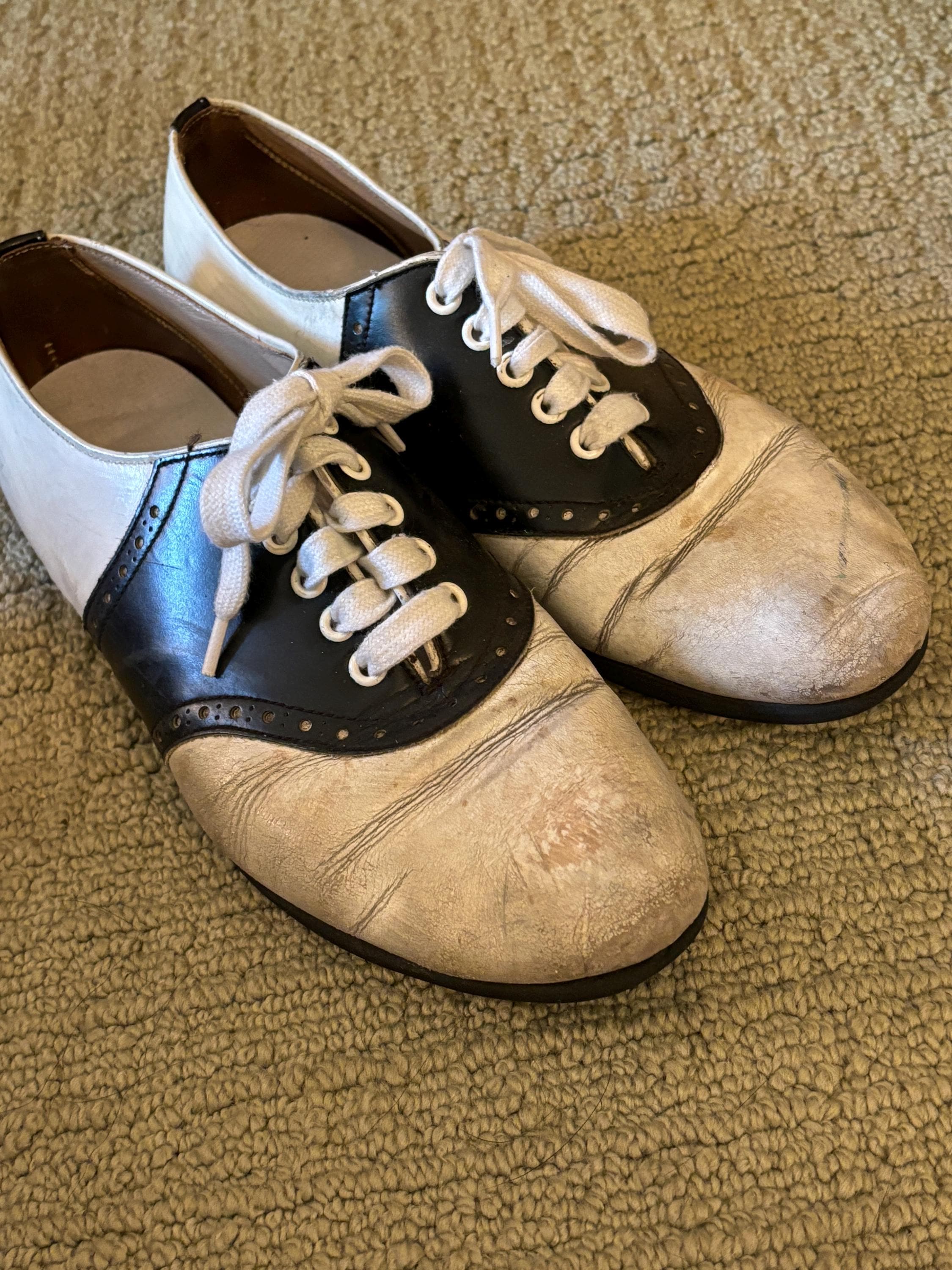 GAP Vintage Saddle Shoes Nubuck Leather Lace Up Made in Italy Preppy M 8.5 W 10 Saddle Shoes 8.5 - Etsy main image 3