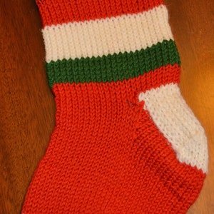 Hand Knit Christmas Stocking