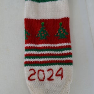 Hand Knit Christmas Stocking