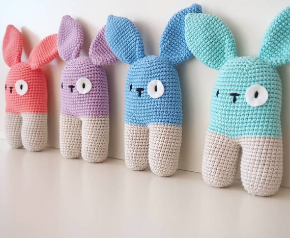 Crochet Bunny Crochet toys Amigurumi Crochet animals | Etsy