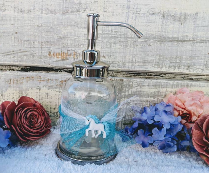 Unicorn Liquid Soap DispenserPretty Unicorn GiftsTulle Bow Etsy