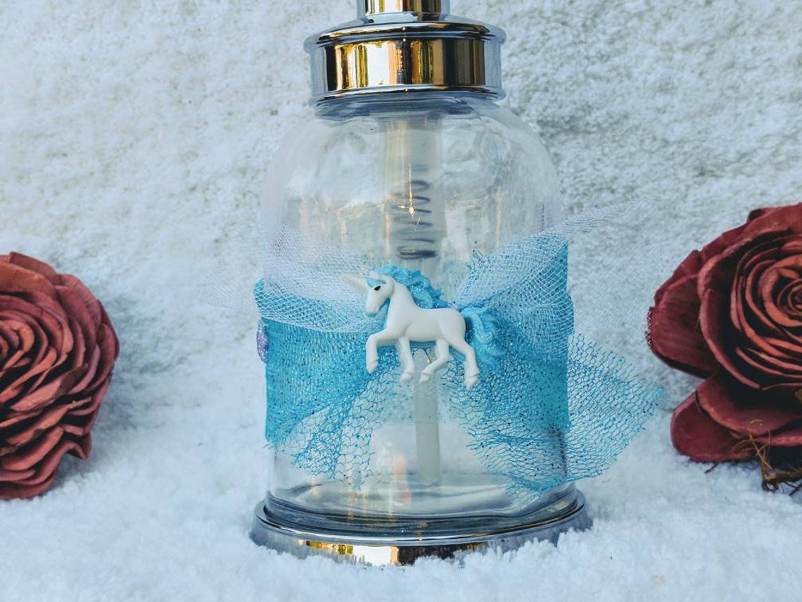 Unicorn Liquid Soap DispenserPretty Unicorn GiftsTulle Bow Etsy
